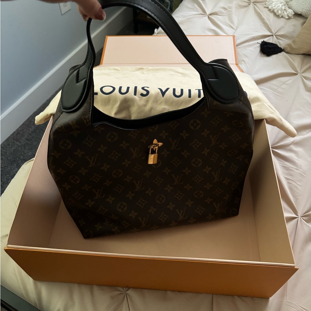 Louis Vuitton Floral Monogram Hobo Shoulder Bag